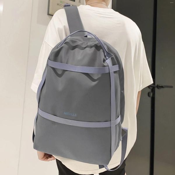 Backpack Ladies Männer hoher Kapazität Laptop Unisex Mode weibliche Reisebasche Cool Girl Boy School Männliche Frauen College Nylon