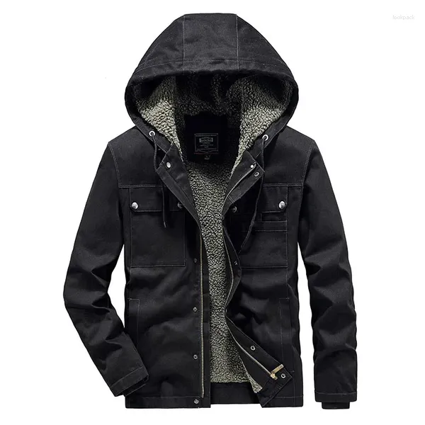 Мужские куртки Parkas Cardigan Motorcycle Jacket Одежда плюс размер роскошный холодный пальто.