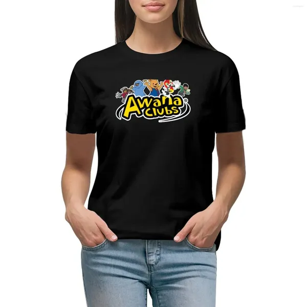 T-shirt da equipe feminina da equipe de polos Awana