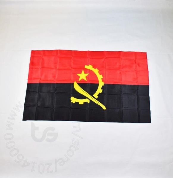 Angola National Flag 3x5 ft 90150 cm Hanging Angola National Flag Home Decoration Flag Banner3718672