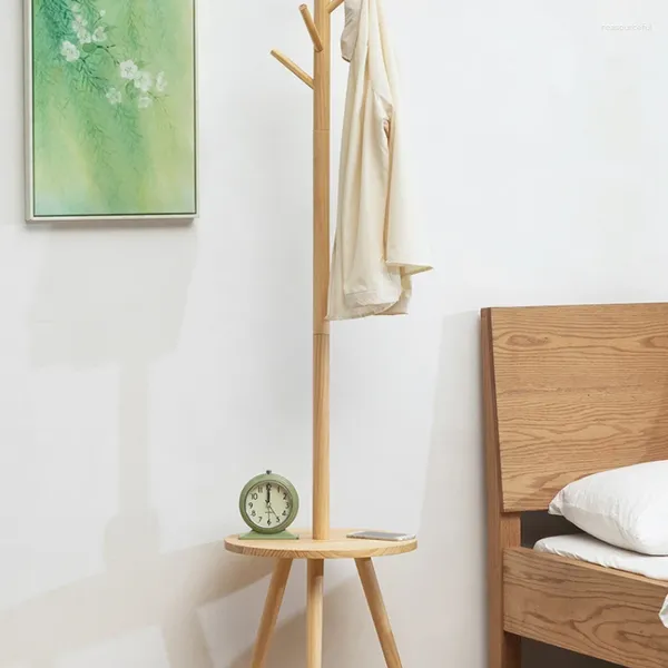 Porta in legno in legno solido e portapacela semplice da appendere sul pavimento della camera da abbigliamento per la casa per la camera da letto sono m sono m
