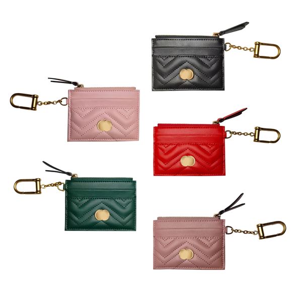 Designer woman women portafoglio trapuntato porta portaerei di cuoio manelet man 10a zip wormeds lussuoso borsetto unisex mini porta carta d'identità rosa porta portafogli monete di alta qualità