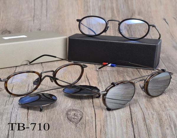 Tom Brand Brille Brille Rahmen TB710 Optiacl Eye Gläser Clip Sonnenbrille Frauen mit Originalbox7699285