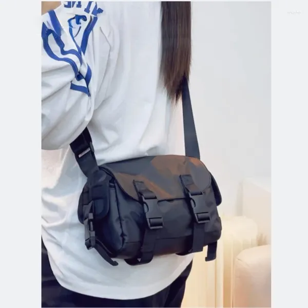 Omuz çantaları küçük tuval crossbody çanta kadınlar için 2024 oxford kumaş erkekler öğrenci mini moda kadın çantalar spor seyahat