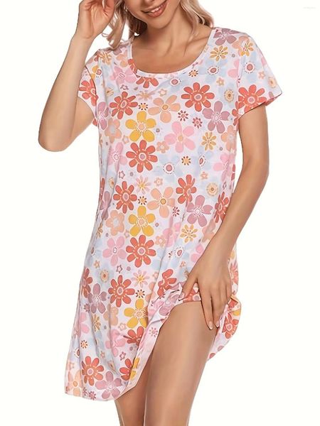 Plus -Size -Kleider Frauen Sommer Mikro dehnbar Nachthemd Girls 'Loose Knie Dating Fashion Party Kleie