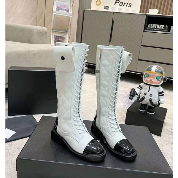 Zucca örgü çorap tarzı daireler uzun boylu botlar rockoko -Jacquard streç kumaş siyah deri aşırı diz- kadınlar için yüksek bot lüks tasarımcı ayakkabı fabrika ayakkabı 35-40
