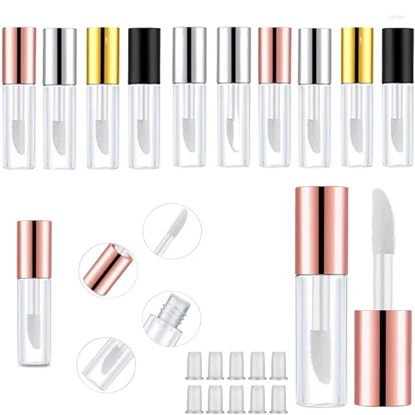 Garrafas de armazenamento 100pcs mini 2 ml portátil Lip Lip Gloss vazio recipientes para viagens para mulheres maquiagem de petróleo de meninas