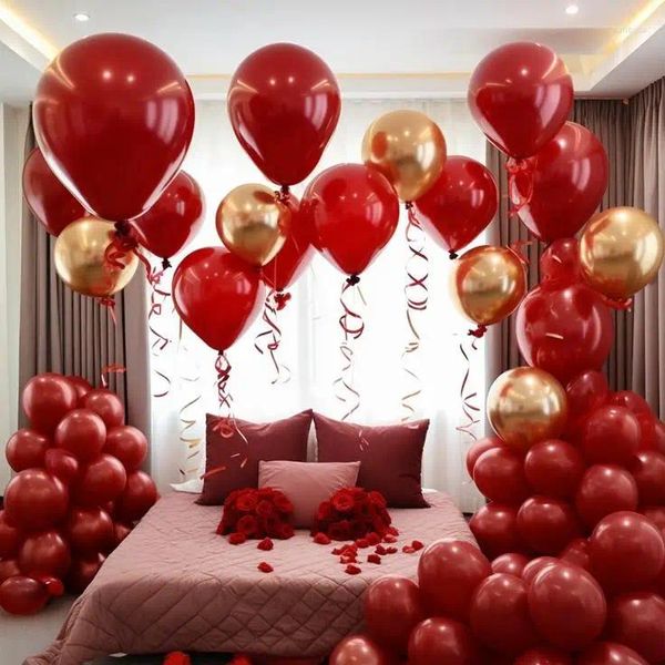 Partydekoration 117pcs Set Streamers Dekorationen Decke für Geburtstag Latexballons