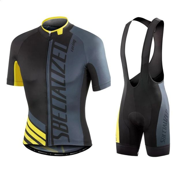 Мужская велосипедная одежда носит лучшие радужные команды Джерси с короткими рукавами летние дорожные наборы 240416