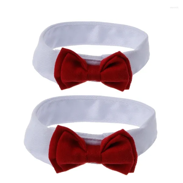 Собачья одежда регулируется для воротниц с кошачьим галстуком большой красный белый капля