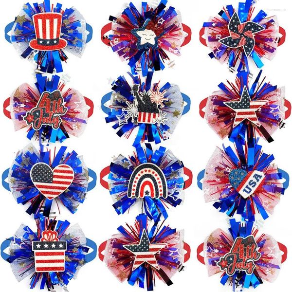 Abbigliamento per cani 50pcs per l'indipendenza americana Piet Bowtie SmallInties CAT Cuppy Party Decorations Bowties Collar regolabile.