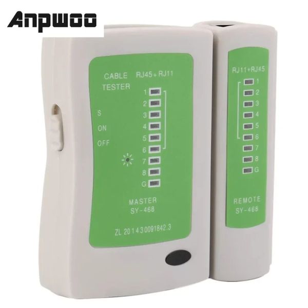 Профессиональный сетевой кабельный тест Anpwoo RJ45 RJ11 RJ12 CAT5 UTP LAN Детектор кабелей Детектор удаленный тестовый тестовый