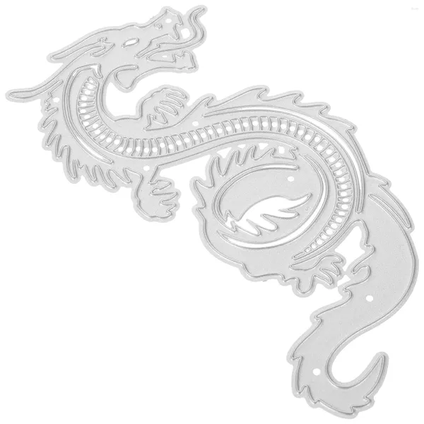 Garrafas de armazenamento Dragon Die Cut Cutting Dies Modelo de estêncil de estêncil de relevo