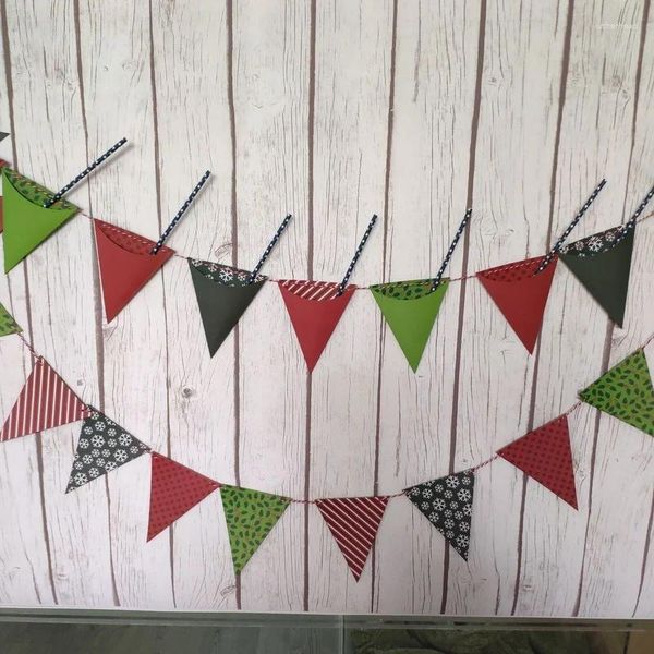 Dekorative Figuren Pennant Papier Banner Flaggen für Partyfeier Dekorationen Wandhänge Boy Girl Room Dekor Ästhetik verschiedene Farben