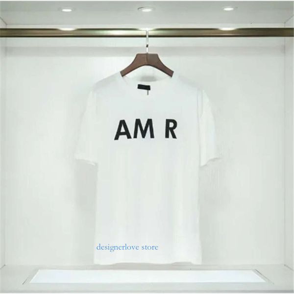 Mens Womens T Roomts AMR играет роскошная рубашка летняя писем с коротки