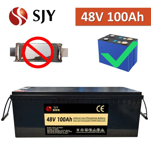 5,12 кВт LIFEPO4 48V 100AH Лития аккумулятор 24 В 200AH Батарея LFP 5,12 кВт -ч Мощность для домашней солнечной энергии системы