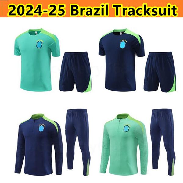 2425 Brasile Sonte Short Short Sportswear Men Allening Suit 2024 Kit di calcio uniforme Chandal G.Jesus Coutinho Brasil per adulti set di calcio per adulti