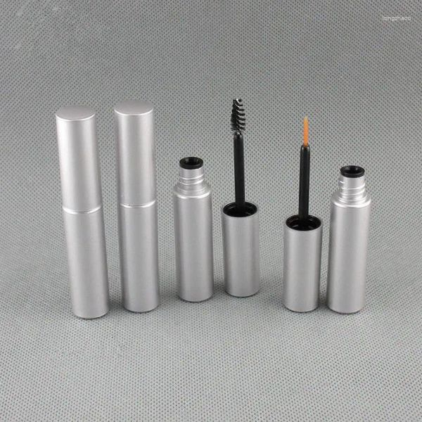 Lagerflaschen 8ml Make -up Kosmetisch leerer Kunststoff DIY Silber Mascara -Röhrchen Glühwimper