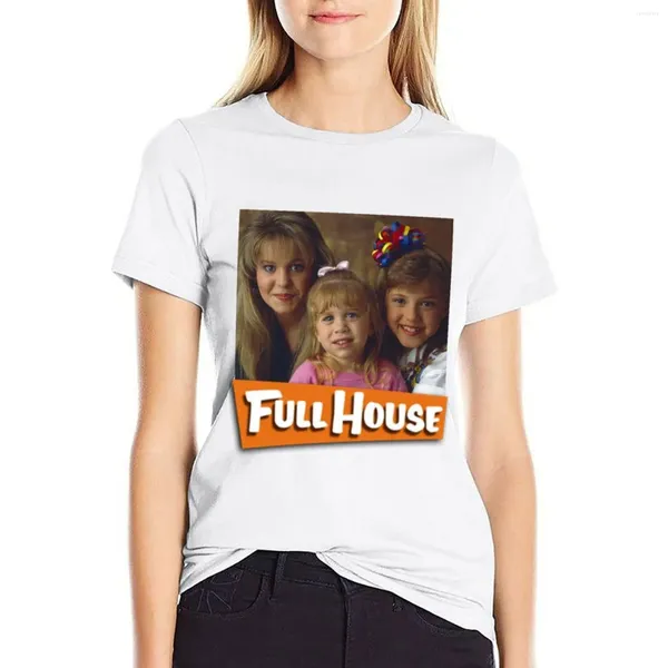 Polos femminile Tanner Sisters T-shirt Full House Tops Desilt Dress per donne Sexy