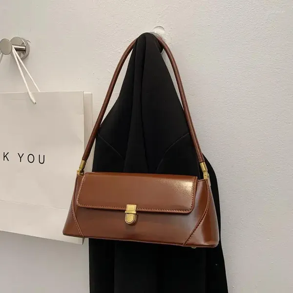 Вечерние сумки французская винтажная подмышка для плеча женщин одиночная роскошная дизайнерская сумочка женская классическая сплошная подмышка