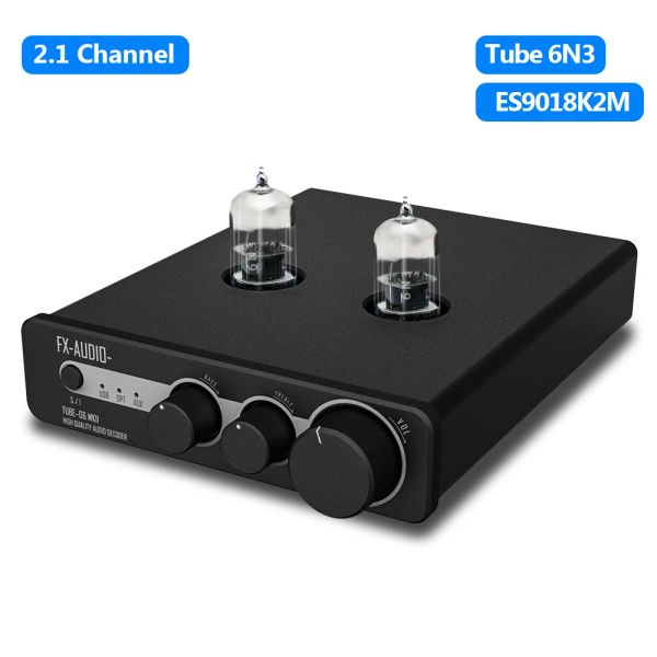 Amplificatore fxAudio tube06mkii tubo preamplificatore DAC ES9018k2m Tube 6n3 pre amplificatore 24 bit/192khz Preampt subwoofer con bassisti