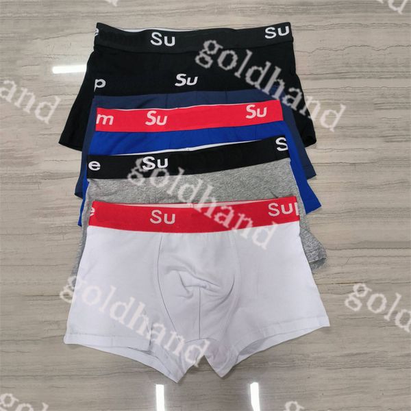 Tasarımcı Mens Boxer Shorts Damgülleri Yumuşak Pamuk Nefesli Damçıklar Seksi Erkek iç çamaşırı