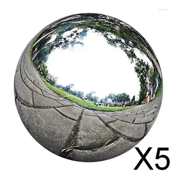 Decorações de jardim 5x Aço inoxidável espelho Sphere polido Bola redonda Ornamento76mm