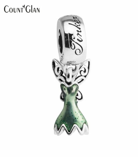 Minchas de jóias de prata esterlina para jóias fabricando bracelete de ajuste diy 925 encantos de prata Berloque Kralen Tinker Bell's Dress5480177