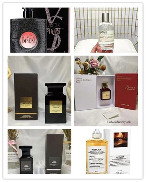 Lady Wood Spray Tobacco Perfumos Intensos 100ml Santal Santal 33 ombre Leather Black Opiume pela lareira Orquídea Black Liber Fragrance Colônia