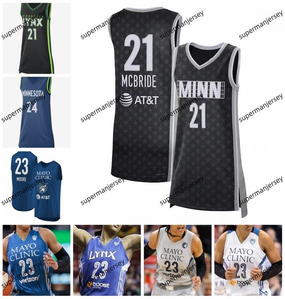 2024 Basquete feminino Minnesotas Lynx Jersey Alissa Pili Kiki Jefferson Sika Kone Nafesa Collier Kayla McBride Diamond Miller Dorka Juhasz Bridget Carleton Carleton