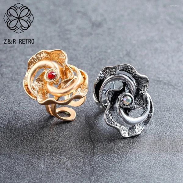 Cluster -Ringe Antique Engagement für Frauen Großhandel Lose Paired Schmuck Geschenkjahr Gold Silber Farbe Goth 2024 Accessoires