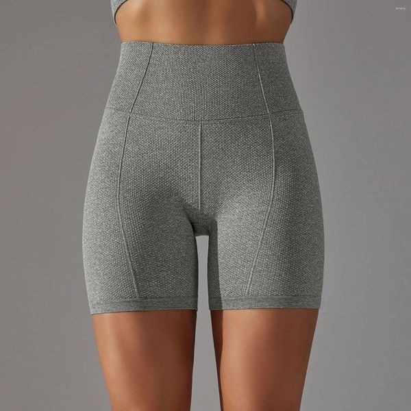 Damen -Shorts Damen solide Yoga hohe Taille Casual Hohos für Frauen Hüftlebesport Sport Running Fitness Hosen Mujer