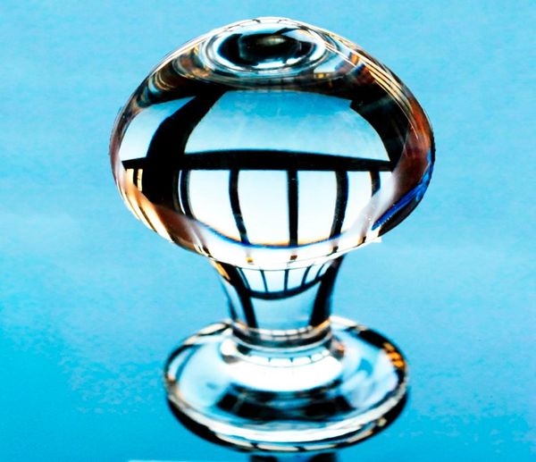 44 -мм Большой мяч Pyrex Glass Anal Dildo Butt Plug Crystal Fagina Bead Bead Fake Penis Женский мастурбат для взрослых секс -игрушка для геев мужчин Y21203942
