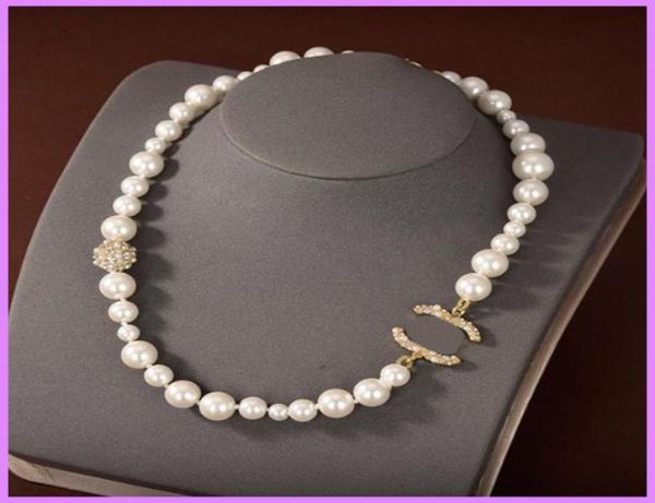 Pearl Nuova collana Ladies Gold Fashion Collane designer gioielli Womens Chains Collana con diamanti Accessori NICE D221652778