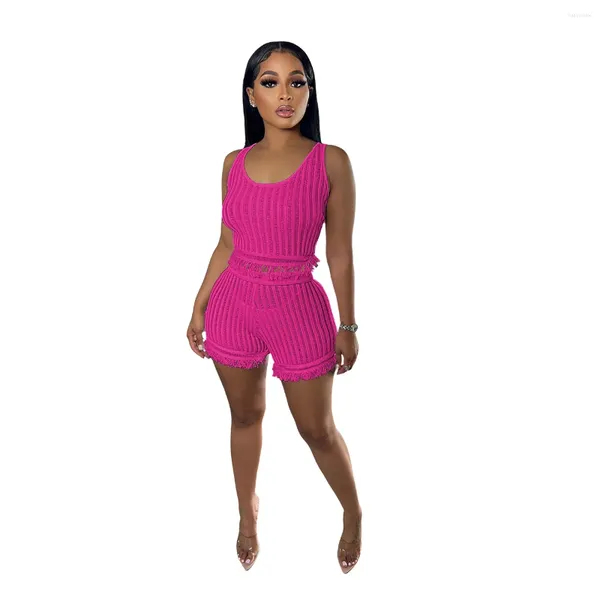 Abiti casual Summer BodyCon Dress BAY EXITS Pareo Short Set Knitted Outlet per donne 2024 abiti abbigliamento canotta canotta in lana