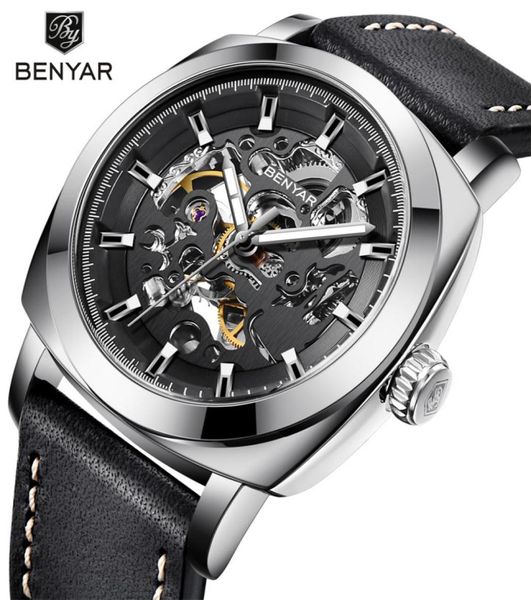 Relogio Masculino Benyar Mens Watches Top Brand Luxury Mechanical Men Business Waterproof Sport Watch RELOJ HOMBRE6275485