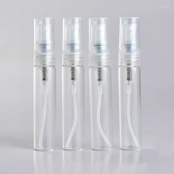 Speicherflaschen 8/16pcs 5 ml nachfüllbare Mini Tragbare Parfümflasche leer transparentes Glasprobenspray für die Reise