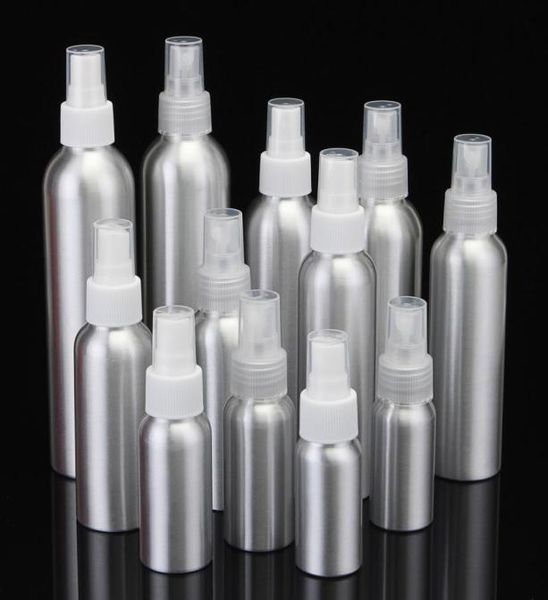 Bottiglia di atomiser spray in alluminio bottiglie di metallo vuoto Pompa nebbia sottile contenitore cosmetico cosmetico 30 ml 50 ml 100 ml 150 ml 250ml 500m 96294976