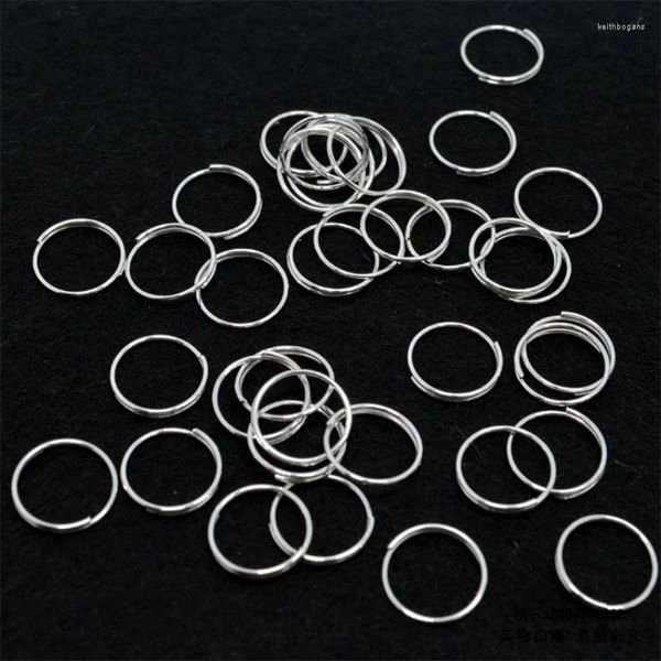 Kronleuchterkristall 100pcs 12mm Silberringanschluss Teile Kette Hanging Anhänger