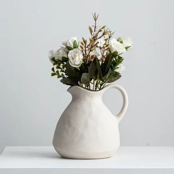 Vasi di decorazione decorazione VASE ACCESSORI DI FLOWER NORDICI GLI PER CASA DESKTOP CERAMICA Ceramica