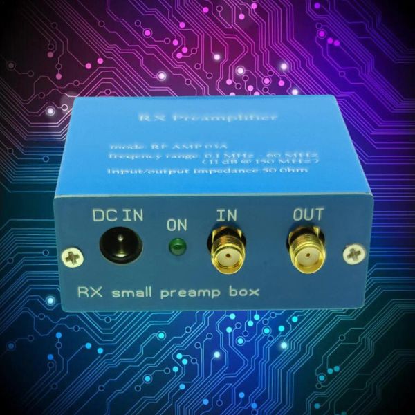 Receptores Ondas médias Ondas curtas HF Sinal de pré -amplificador com transistor NPN DC1114V 200MA HIG IP BOW RUÍDO PARA ANTENA RX