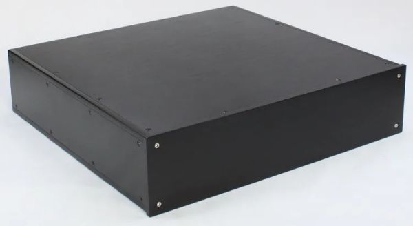 Verstärker WA89 Schwarz All Aluminiumverstärker Chassis / Vorverstärker / Röhrchen -Amp -Hülle / AMP -Gehäuse / Gehäuse / DIY -Box (453*110*436 mm)