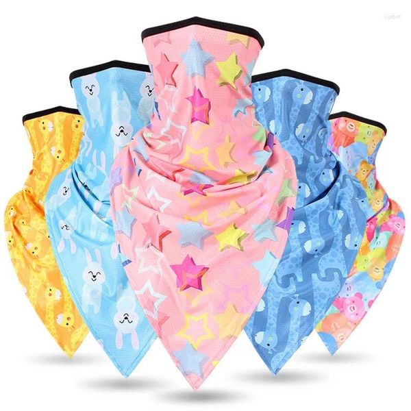 Bandanas Cartoon Triangle Scarf Print