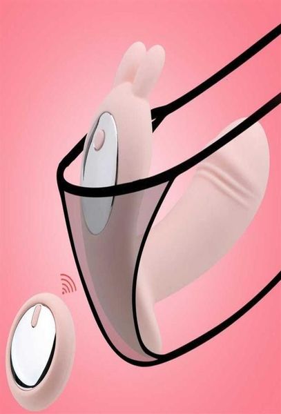 Sex Toy Remote Remote Rabbit Massagers Wearable Panties Vibrator Clitoris estimulação sexo à prova d'água para mulher masturbator4067248