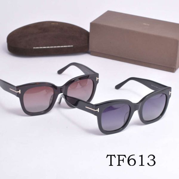 Mode Sonnenbrille Designer TF Top für Frau und Mann Tom Sonnenbrille Ford TF613 Teller polarisierte Sonnenbrille Großzügige dicke Rahmenbrille mit Logobox