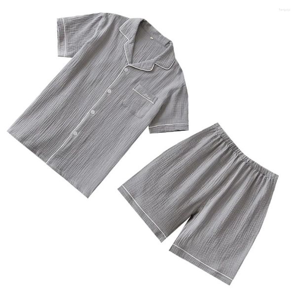 Vestuário noturno para dormir feminino para homens de pijama masculino shorts machos amantes de loungewear