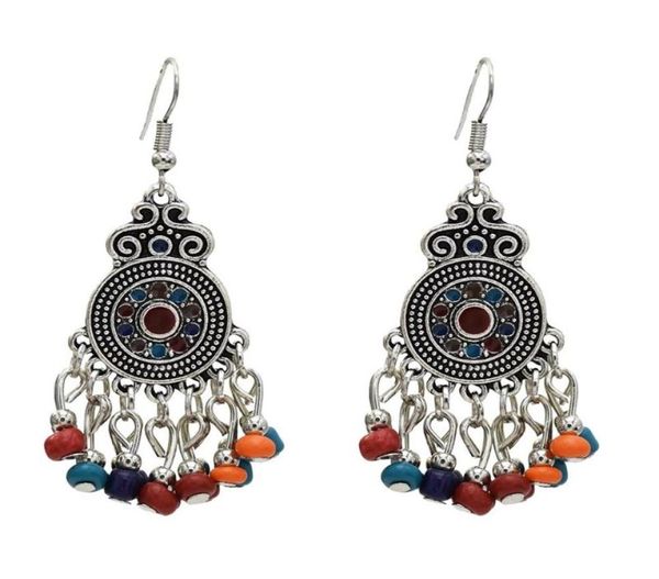 Legro di stile Turkish Etnic Turkish in stile Jhumka in perline di riferimento per le donne Orecchini per le donne Gypsy Gypsy Gypsy Gypsyda7044035