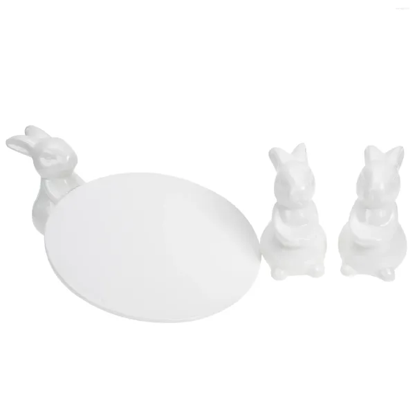 Set di stoviglie mostrano rack torte pasquale pentole tavoli da tavolo piastra decorativo dessert ceramic dessert bianchi dessert