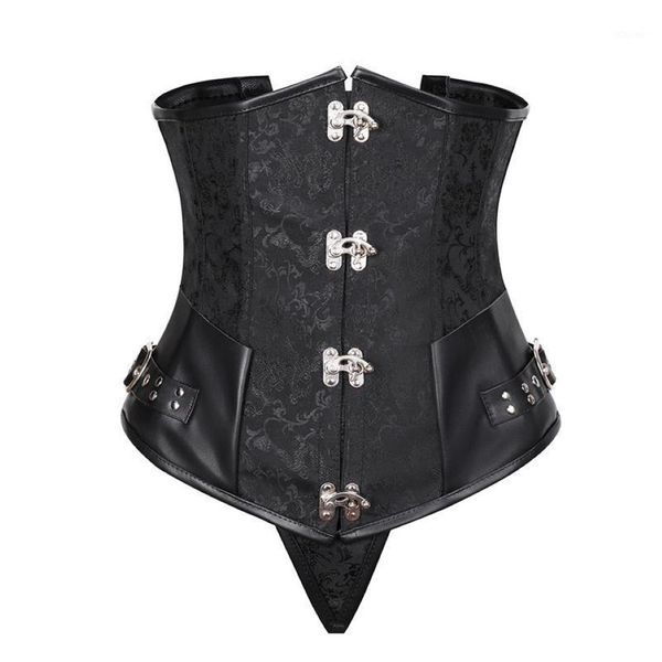 Bustiers Corsetsets Basco Clubwear gótico gótico feminino steampunk espartilho top bust plus tamanho 2736