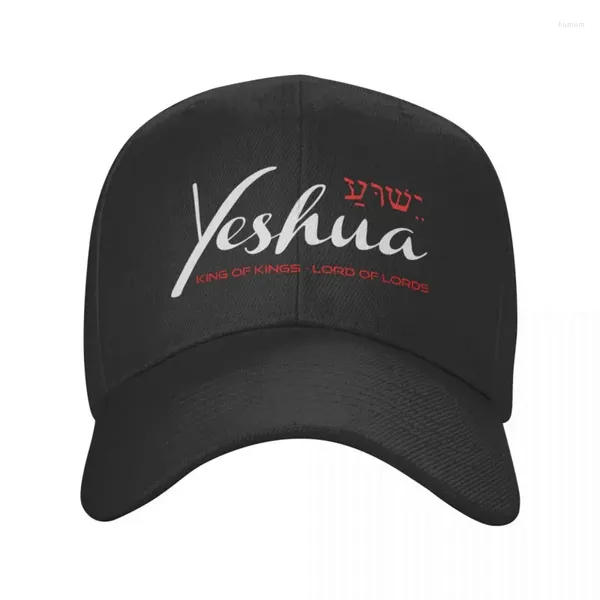 Ball Caps Personalizzato Yeshua Jesus Christian Baseball Cap Sports Men's Regolable Dad Hat Hat Autunno Snapback Cappelli estivi